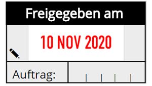 Datumstempel – Expert Line Dater 3160 - Stempelbild