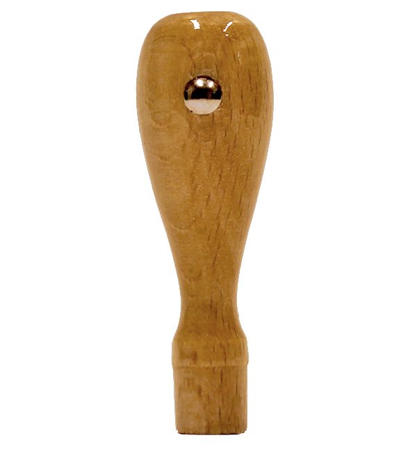 runder Holzstempel Ø 10 mm - geeignet für 2 Zeilen