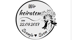 Holzstempel Ø 60 mm - Stempelbild